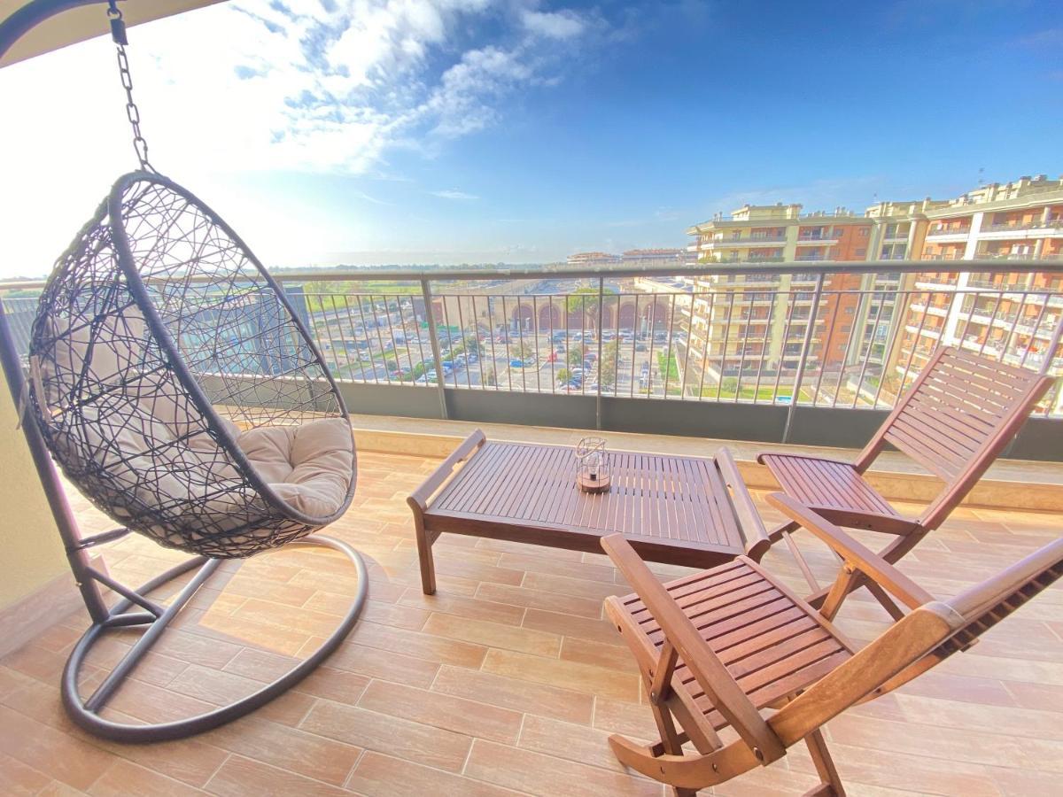 Golden Hour Apartment - Panoramic Terrace פיומיצ'ינו מראה חיצוני תמונה